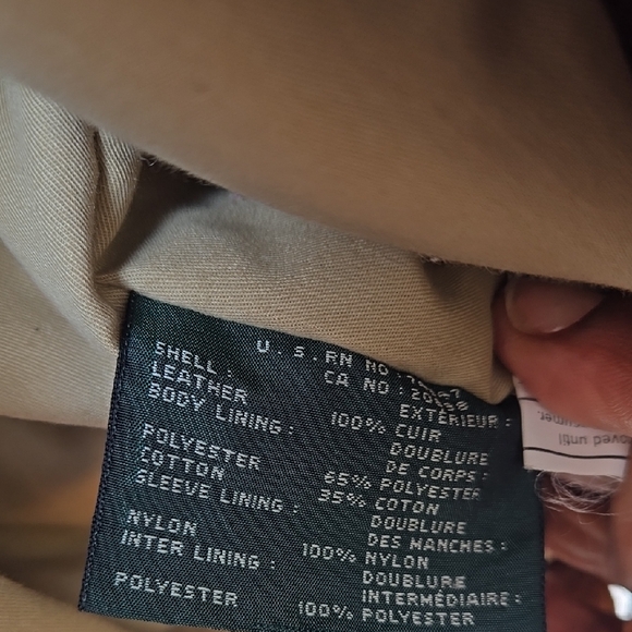 Andrew Marc Brown Leather Varsity Jacket - Picture 13 of 17